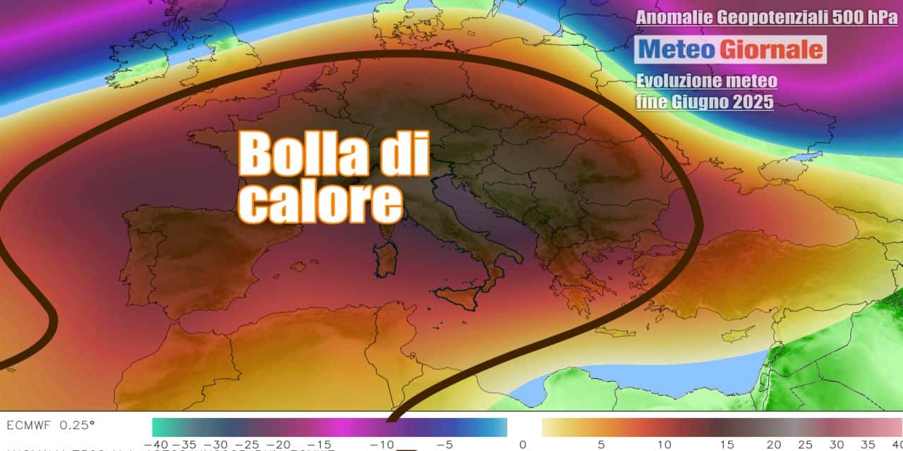 Meteo: caldo infernale in arrivo, sino a fine Giugno peggio che mai