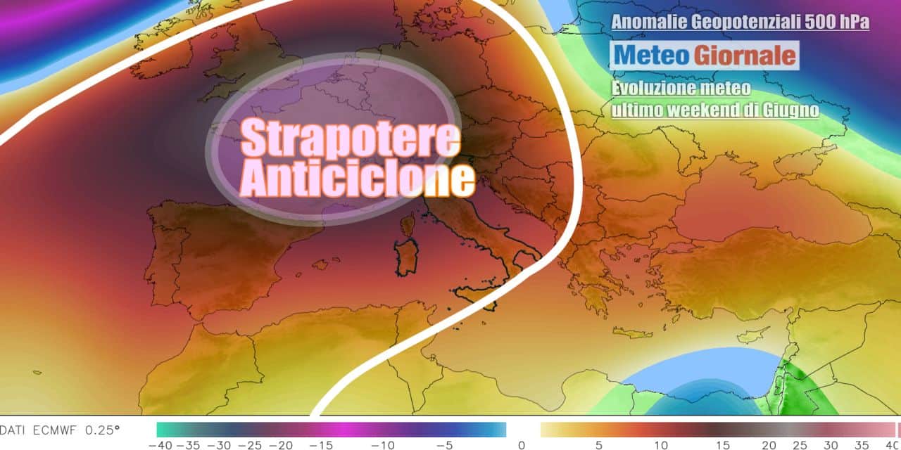 Potente Anticiclone con caldo esagerato