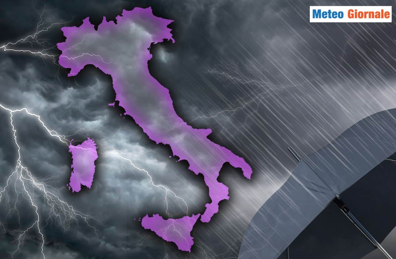 Meteo, succederà un putiferio su queste Regioni
