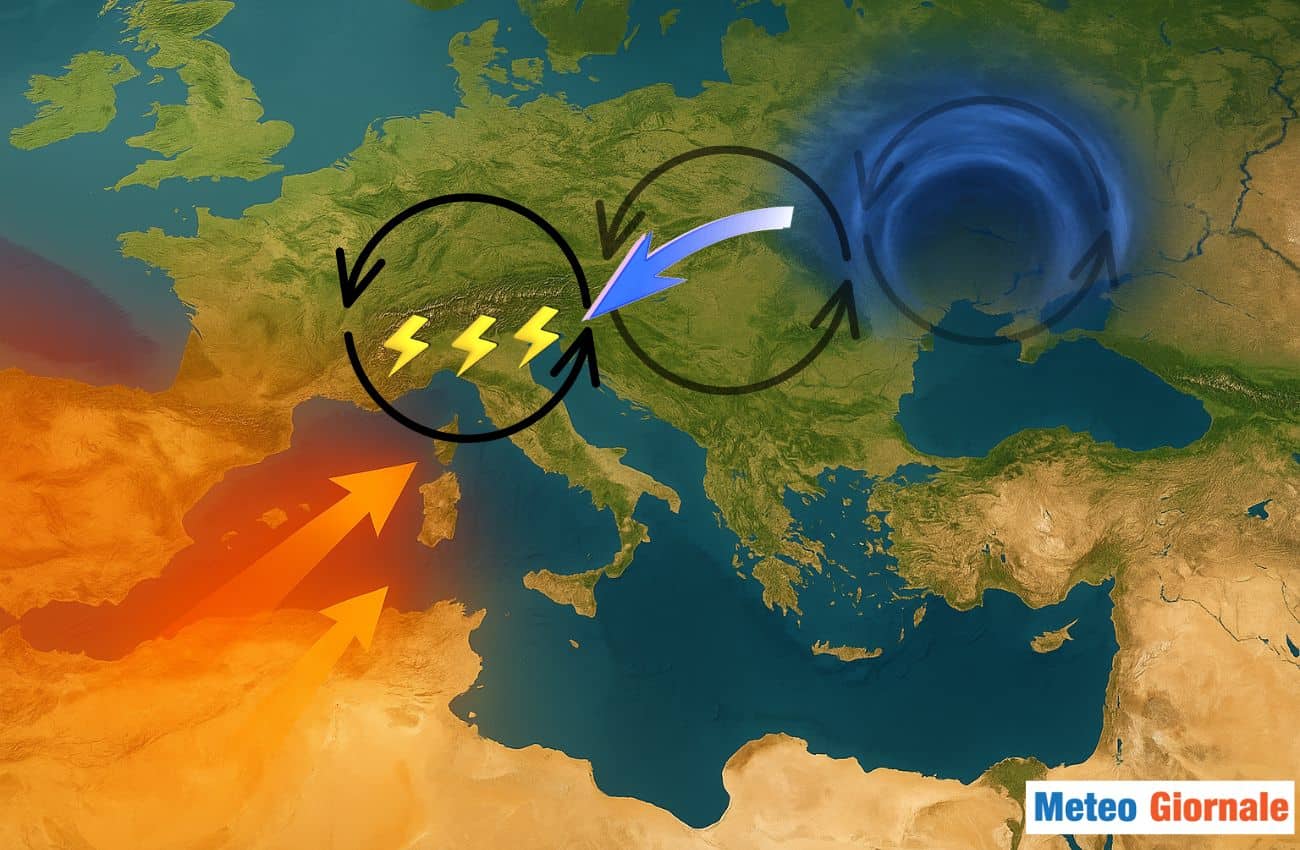 Meteo 2-5 Giugno: temporali e grandine. Regioni interessate