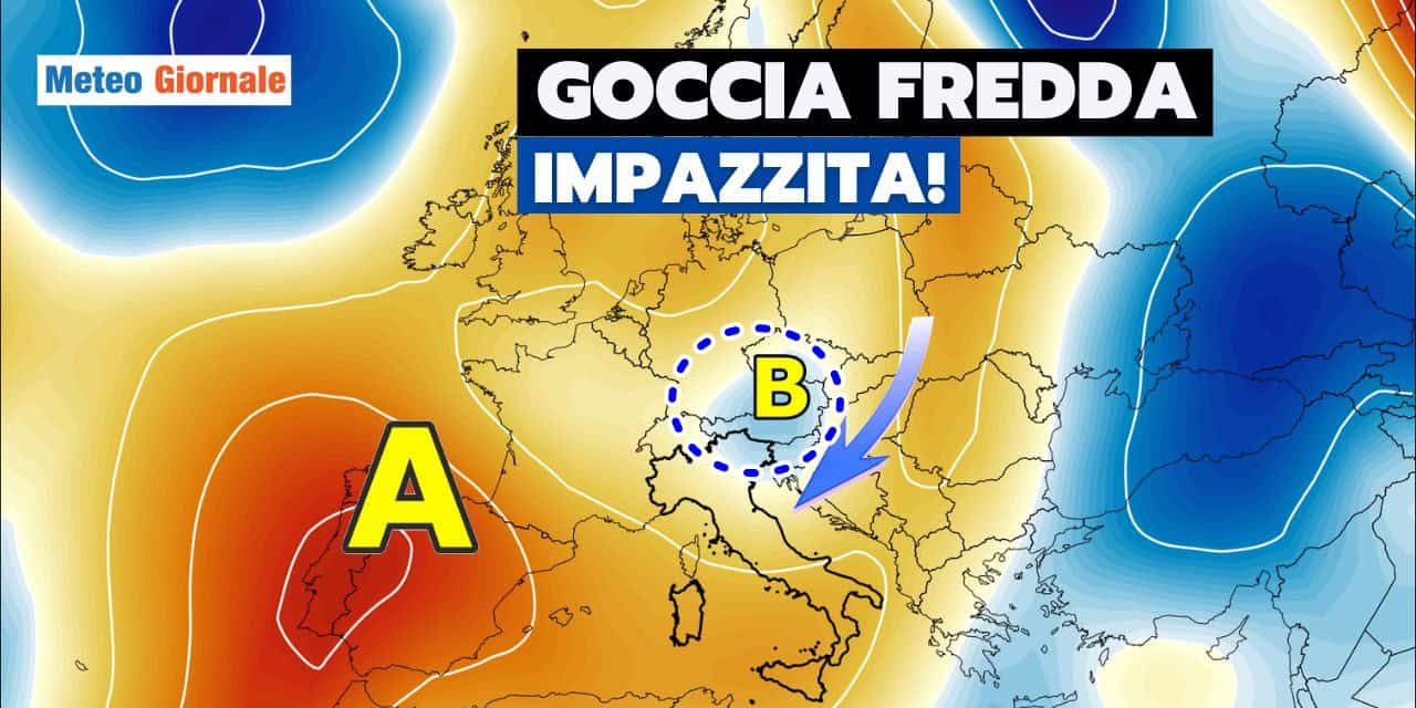 Meteo: ecco la goccia fredda che spezza il caldo africano