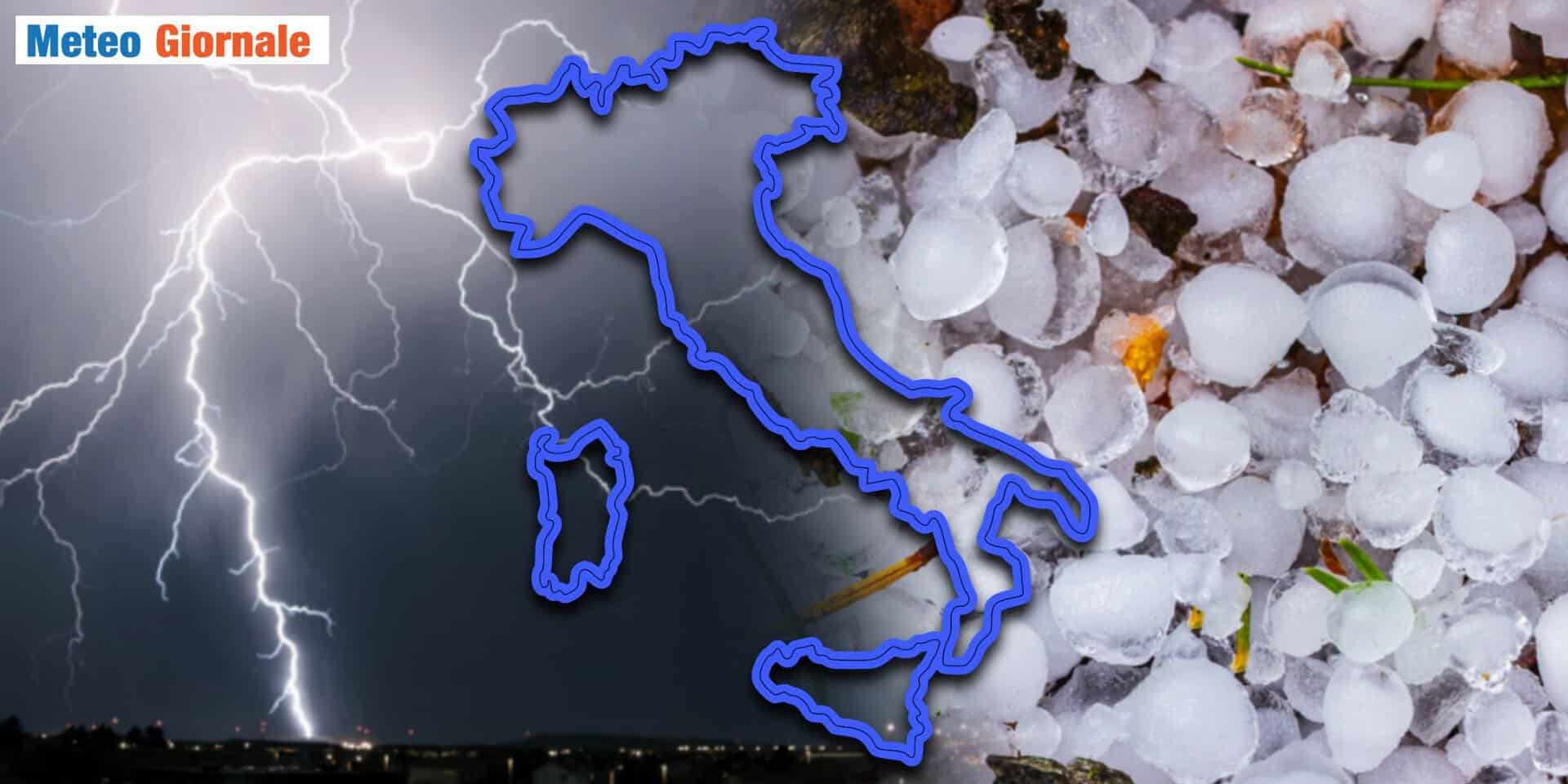 Meteo, la data che preoccupa per i forti temporali con grandine