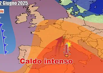 Caldo con temperature via via più elevate su tutta Italia