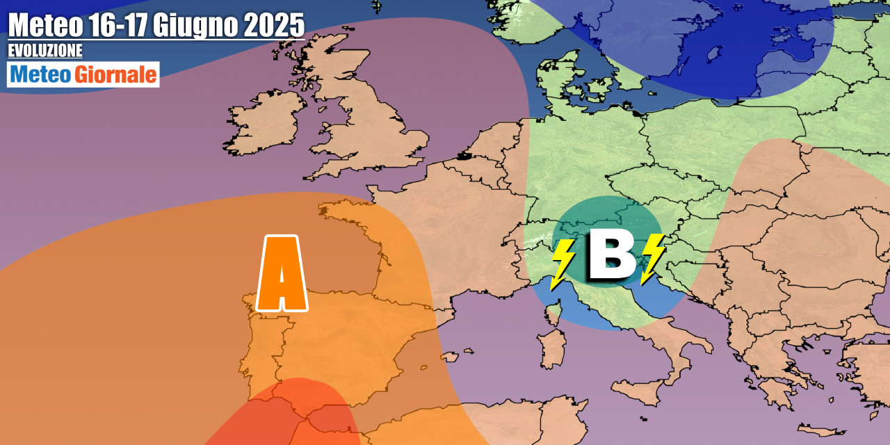 Meteo 7 Giorni: irrompe goccia fredda da Lunedì 16 ed il caldo sparirà