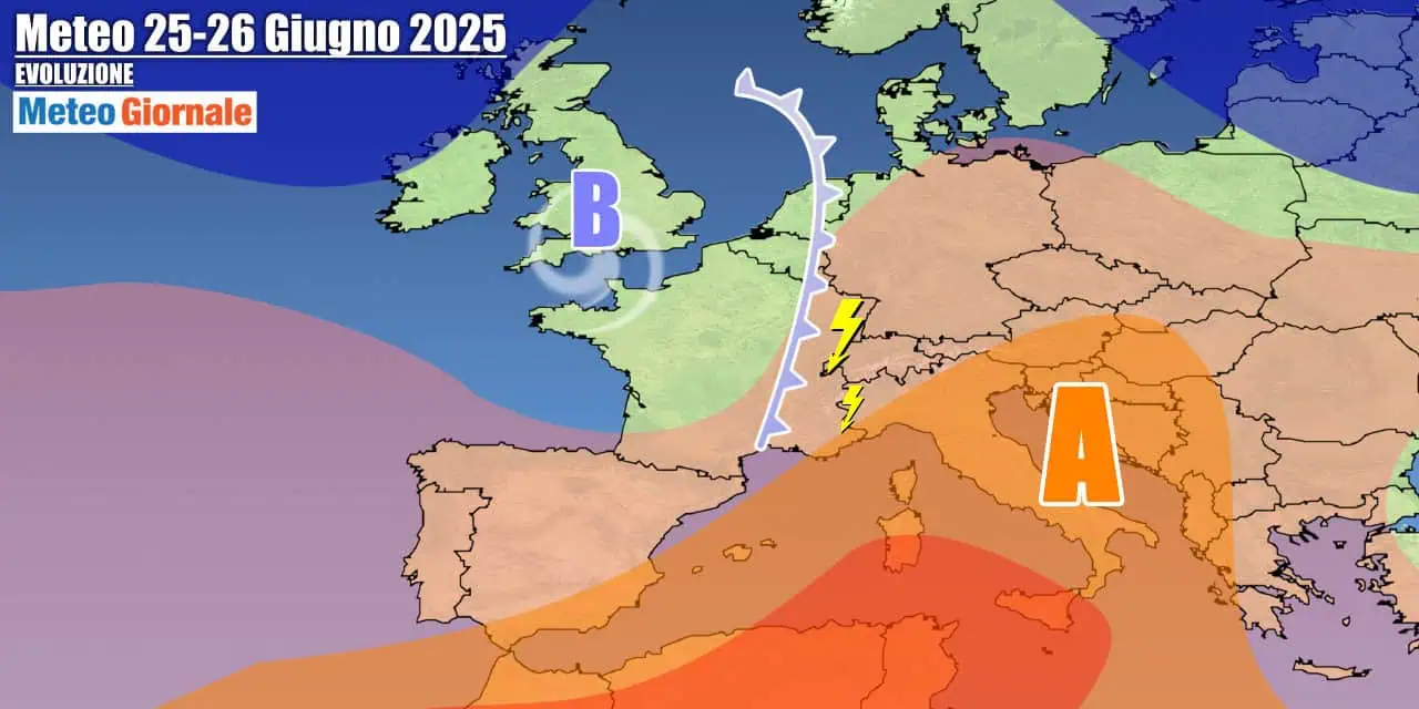 Locali temporali, ma Anticiclone Africano che non cederà