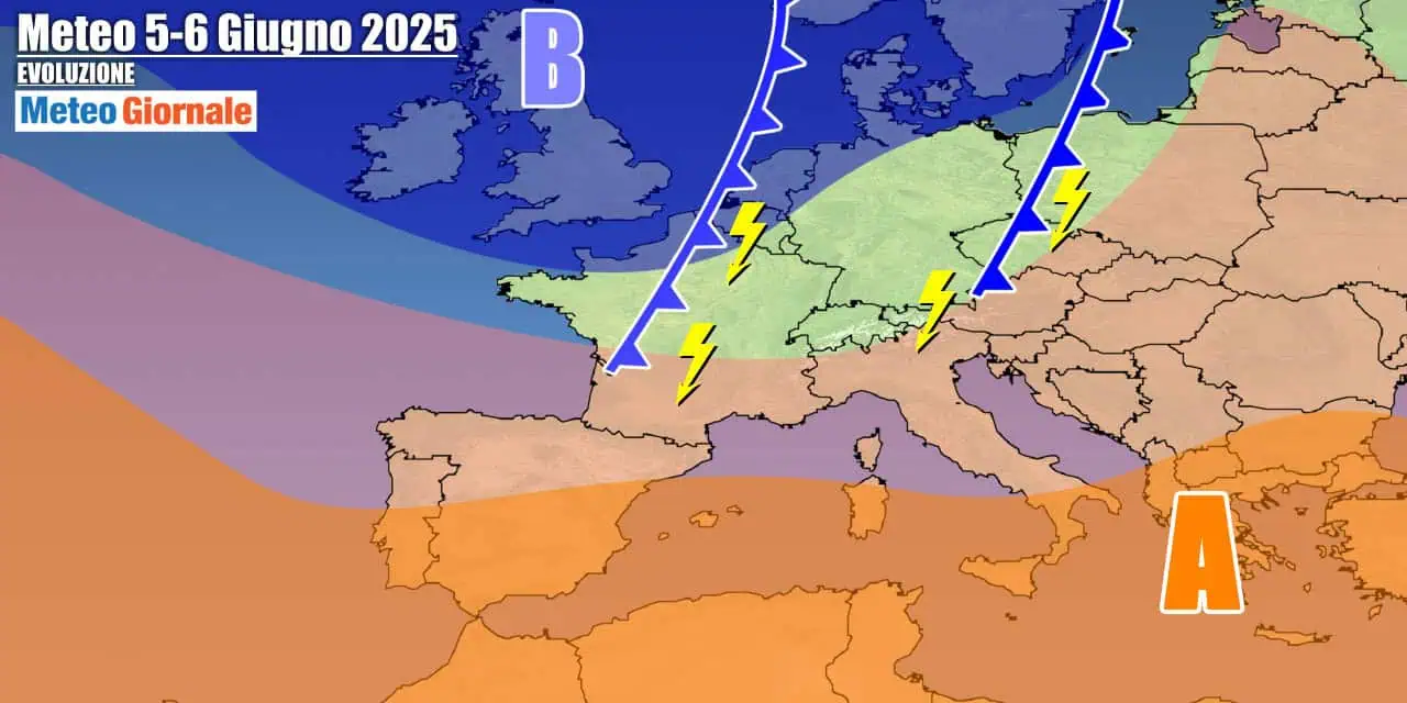 Italia tra caldo africano e disturbi legati alle correnti atlantiche