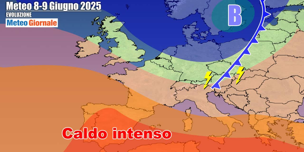 Meteo 7 Giorni: weekend tra gran caldo e qualche violento temporale