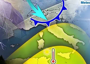 Temperature in calo a partire dal Nord