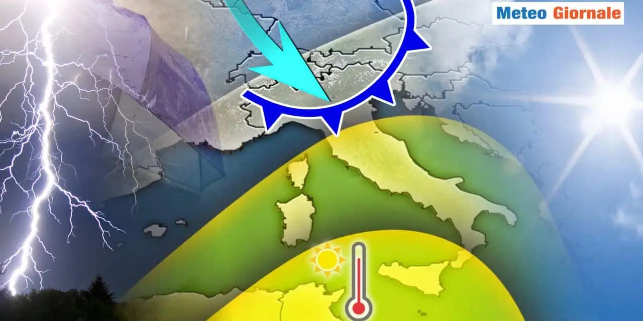 Temperature in calo a partire dal Nord