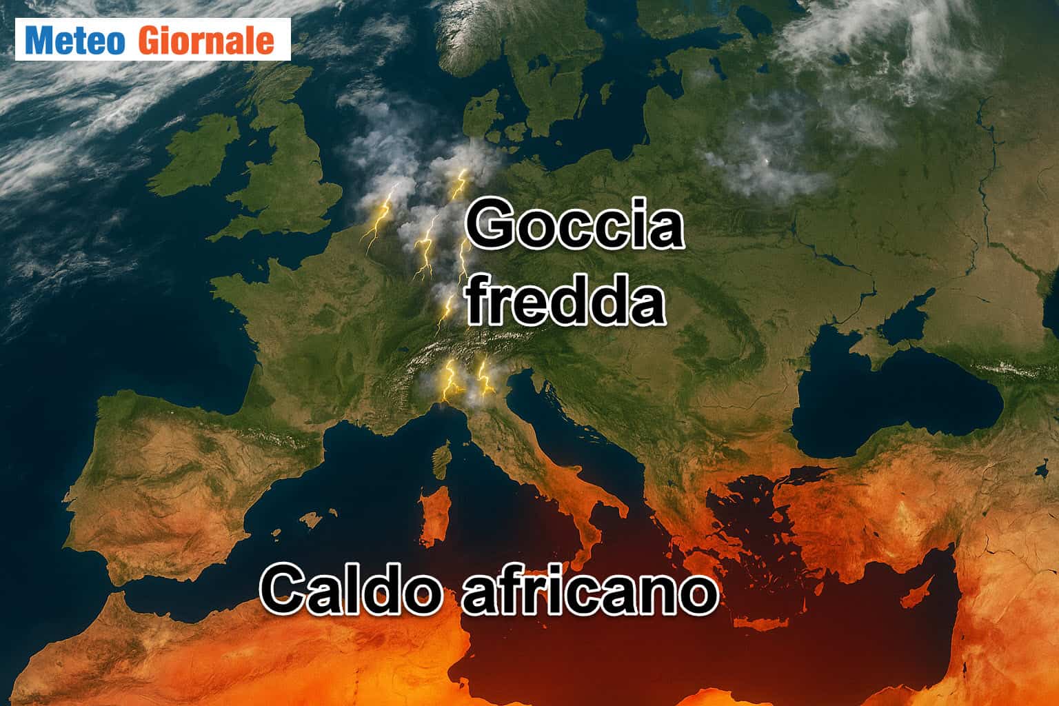 Grandine e temporali, da subito le regioni a rischio. Tendenza meteo