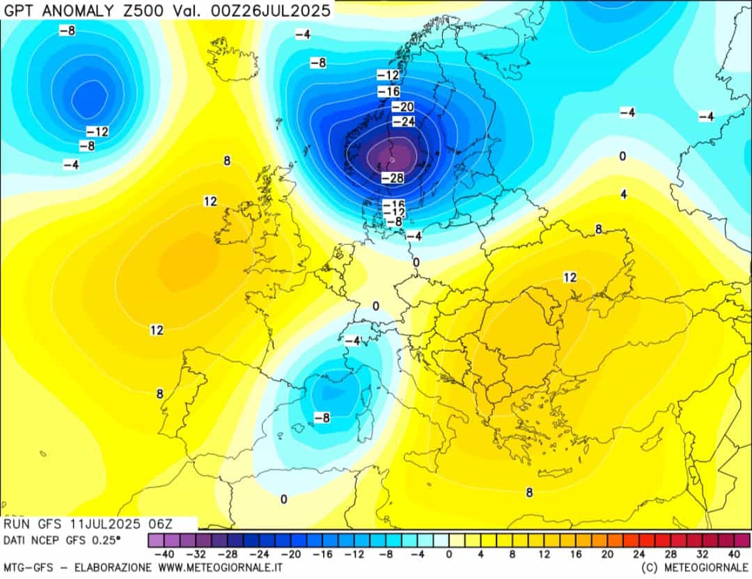 Meteo 25 luglio