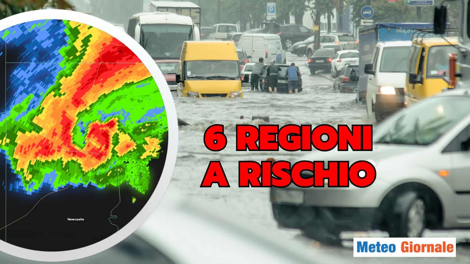 Meteo, ATTENZIONE alle prossime 72 ore: queste le 6 Regioni a rischio fenomeni violenti