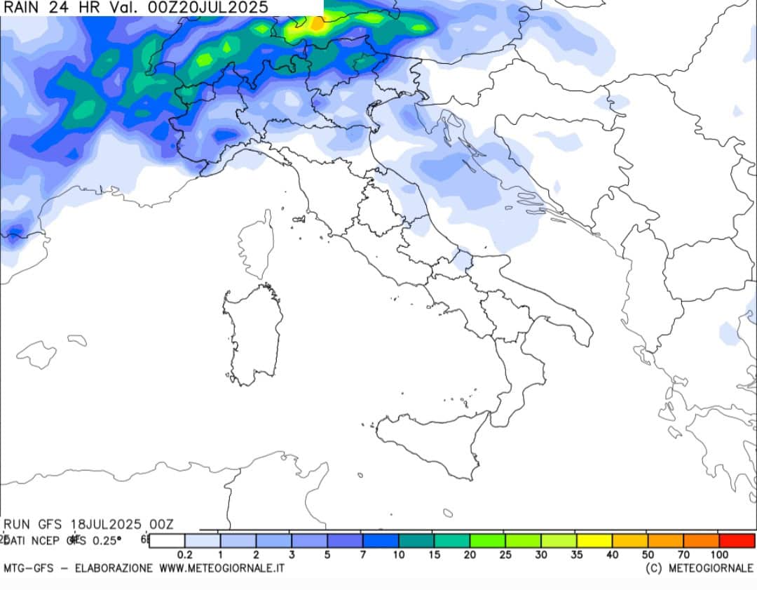 Temporali Nord Italia 20 luglio