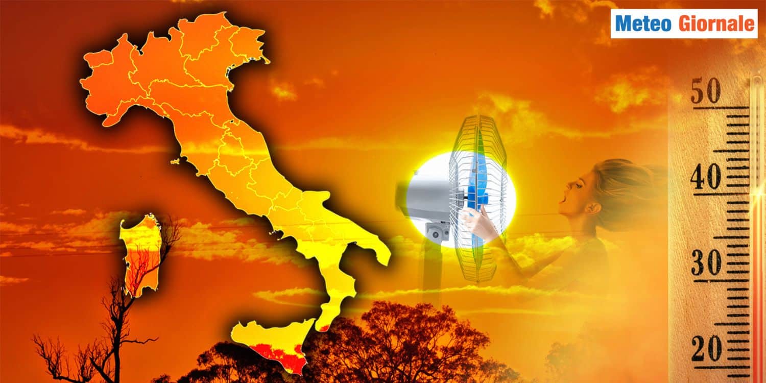 46 gradi in Sicilia. Oggi supercelle verso il Nord Italia, meteo che non è normale