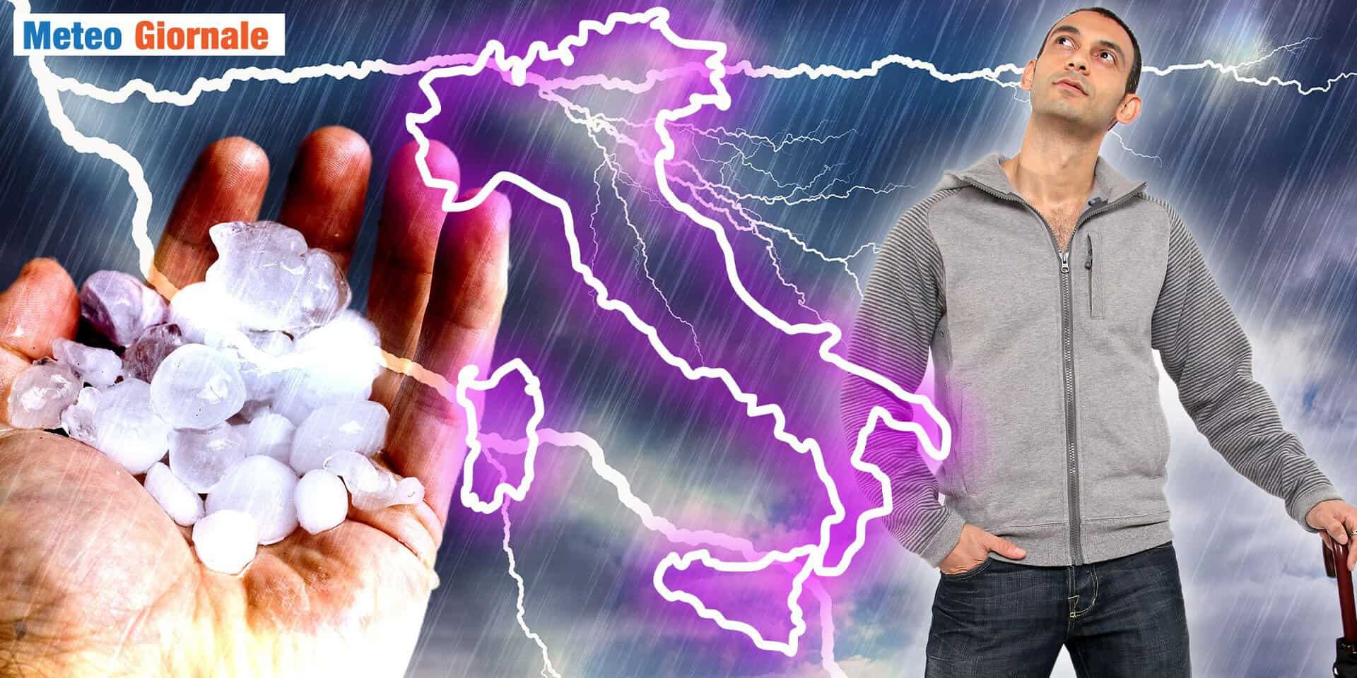 Meteo, pioggia e GRANDINE: queste le Regioni che devono preoccuparsi