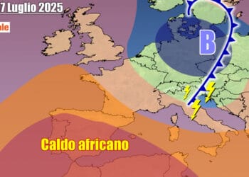 Temporali ed aria più fresca su parte d'Italia a metà settimana
