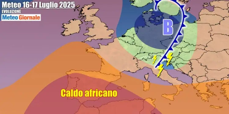 Temporali ed aria più fresca su parte d'Italia a metà settimana