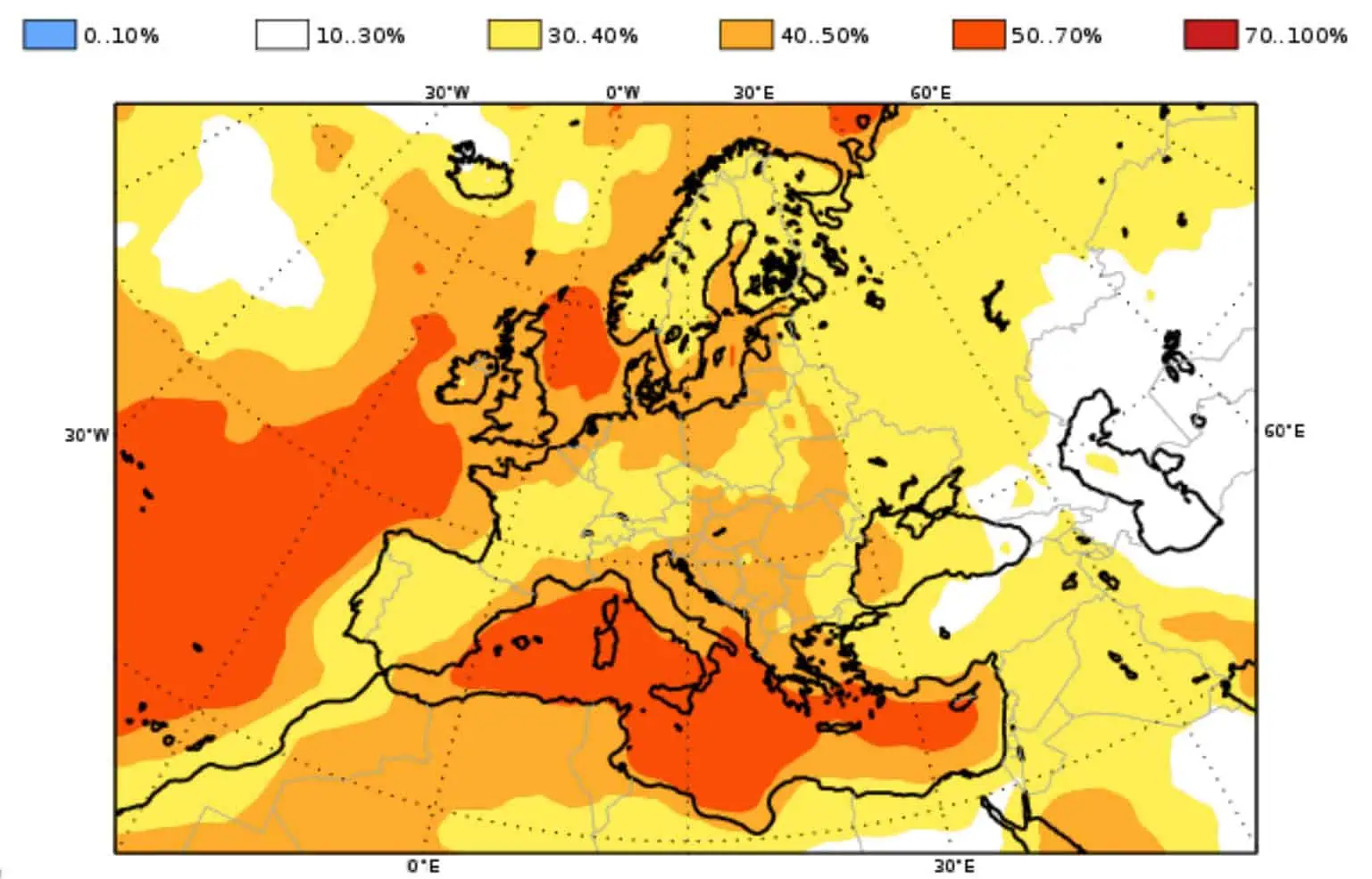 Ottobre ancora molto caldo, secondo Copernicus