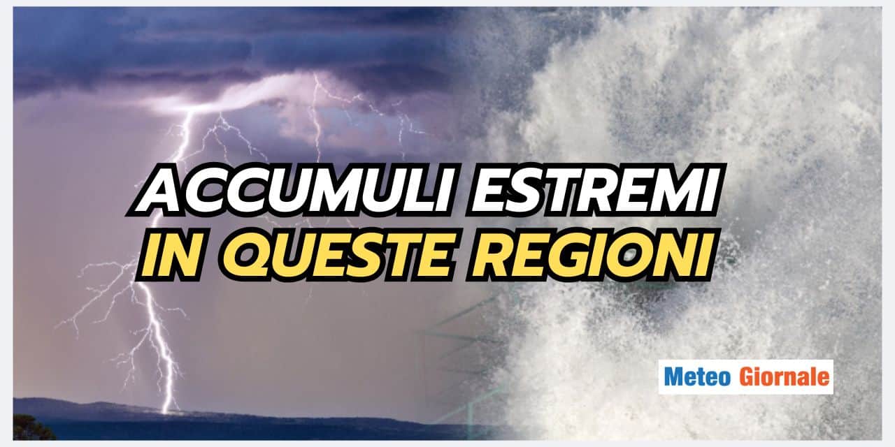Meteo: primo peggioramento autunnale, rischio piogge estreme, mappe incredibili
