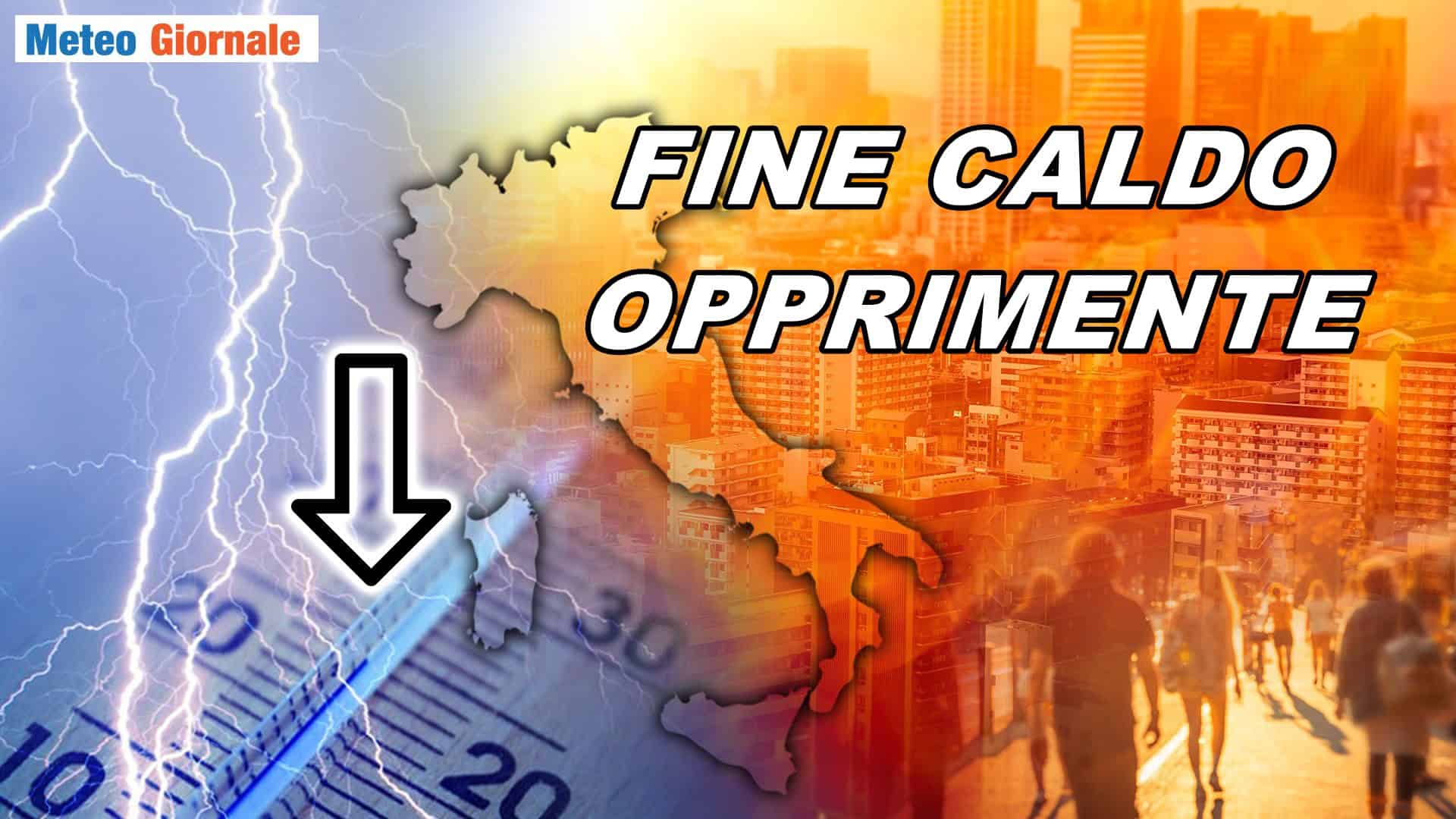 Meteo: fine caldo opprimente, aria fresca atlantica e forti temporali in arrivo