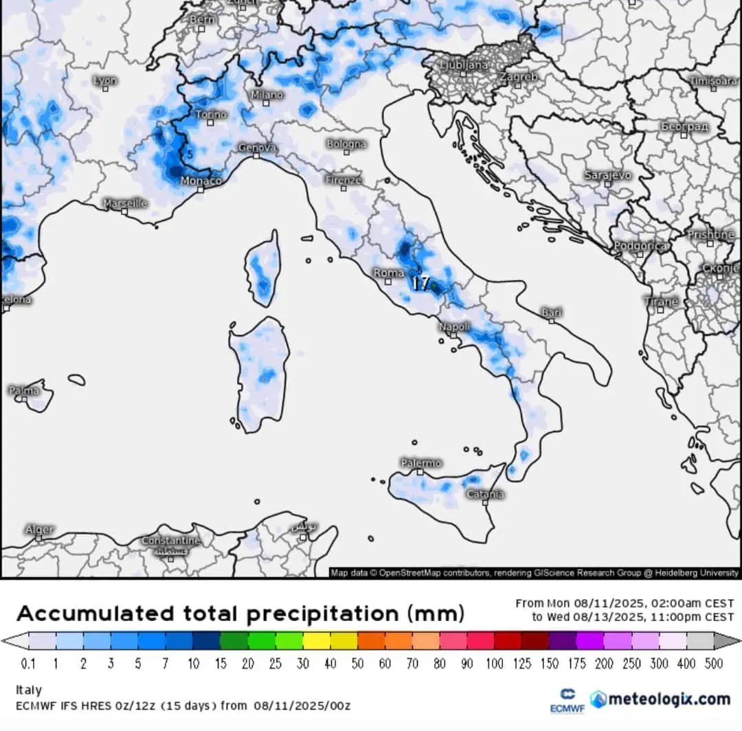 Temporali prossimi giorni
