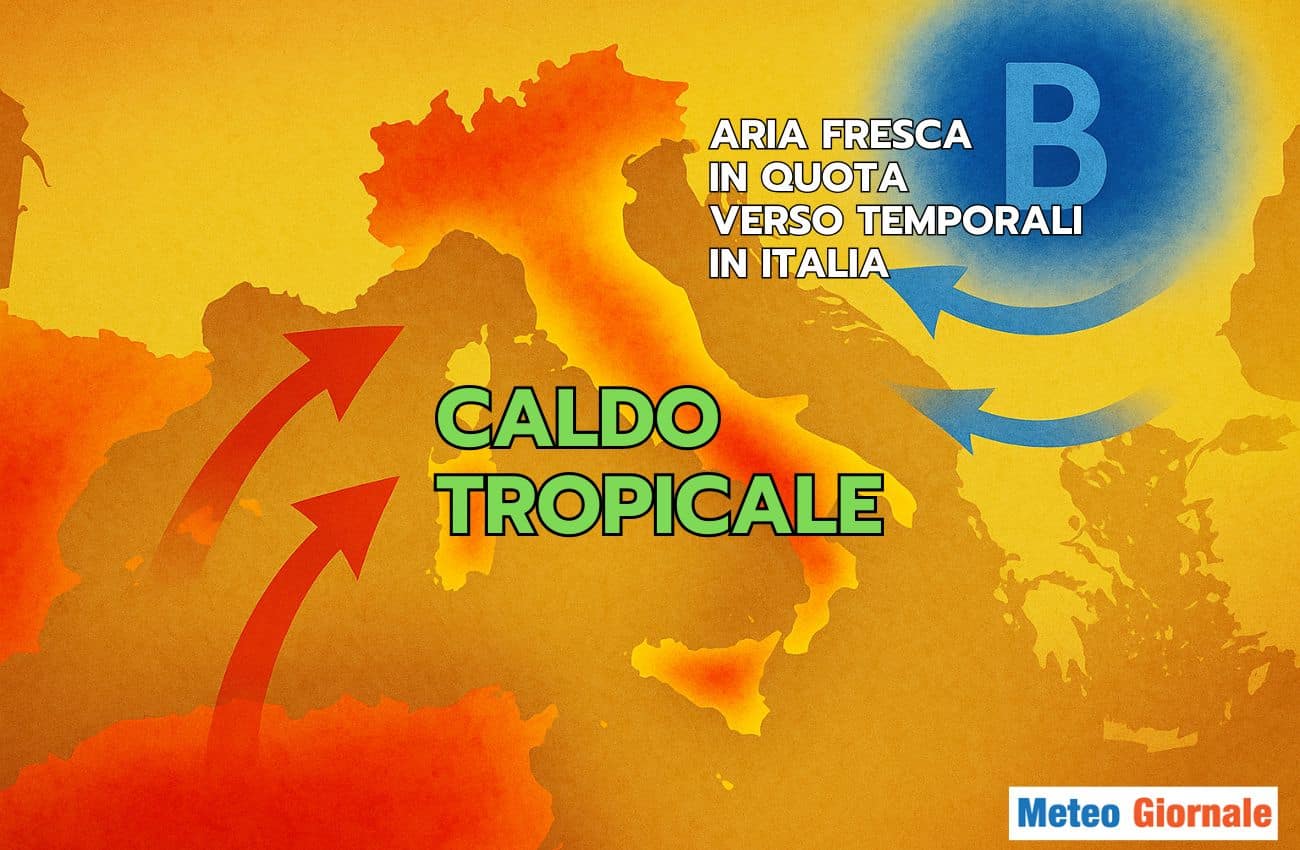 Meteo Oggi, Lunedì 11: caldo afoso e primi temporali