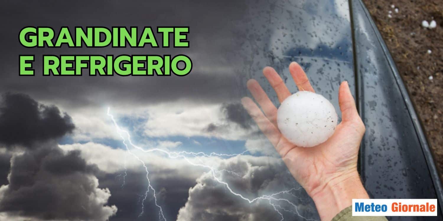 Meteo con decine di temporali, grandine. Dove farà fresco