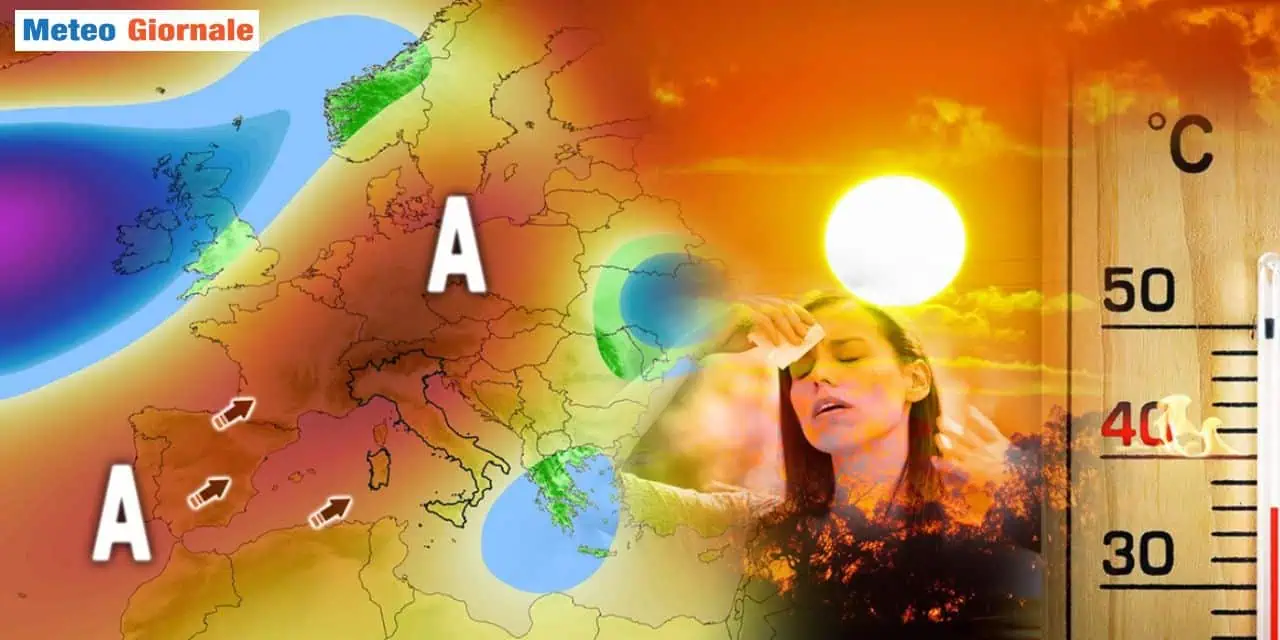 Temporali nelle ore pomeridiane specie sui rilievi, ma presenza di anticiclone e caldo