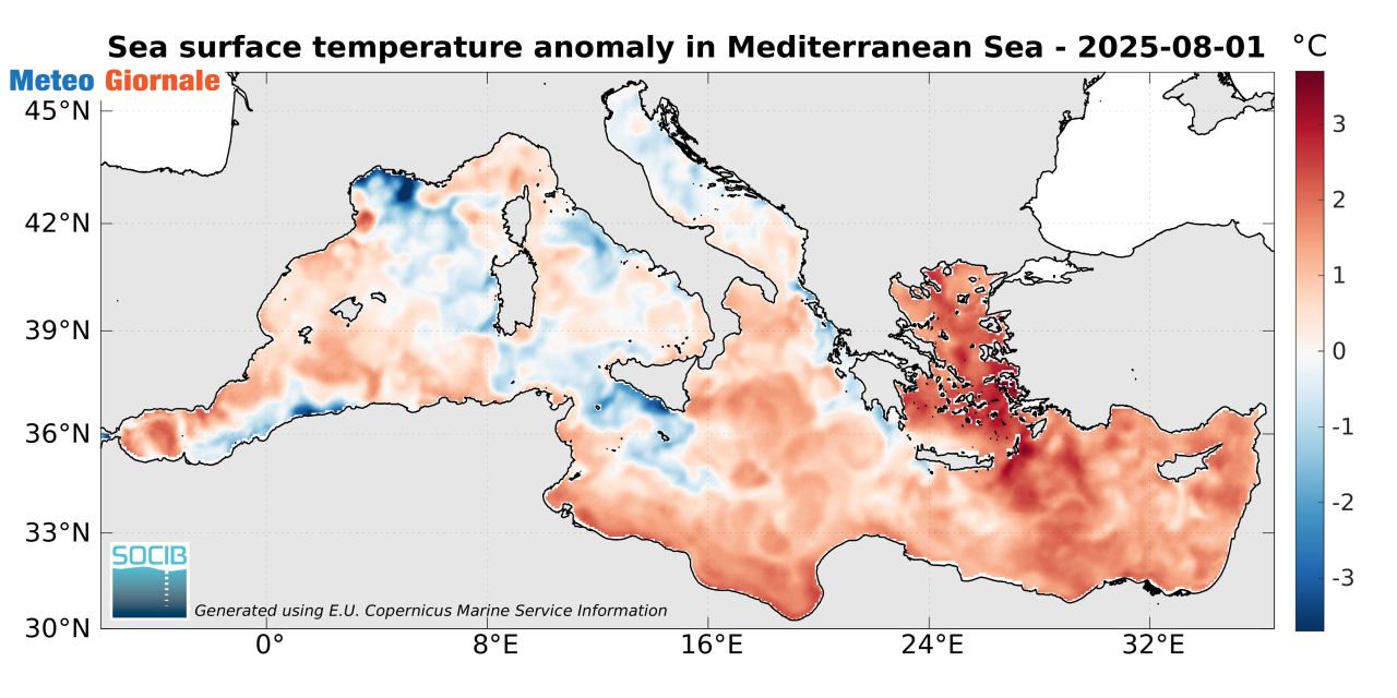 Mare mitigato dalle irruzioni fresche