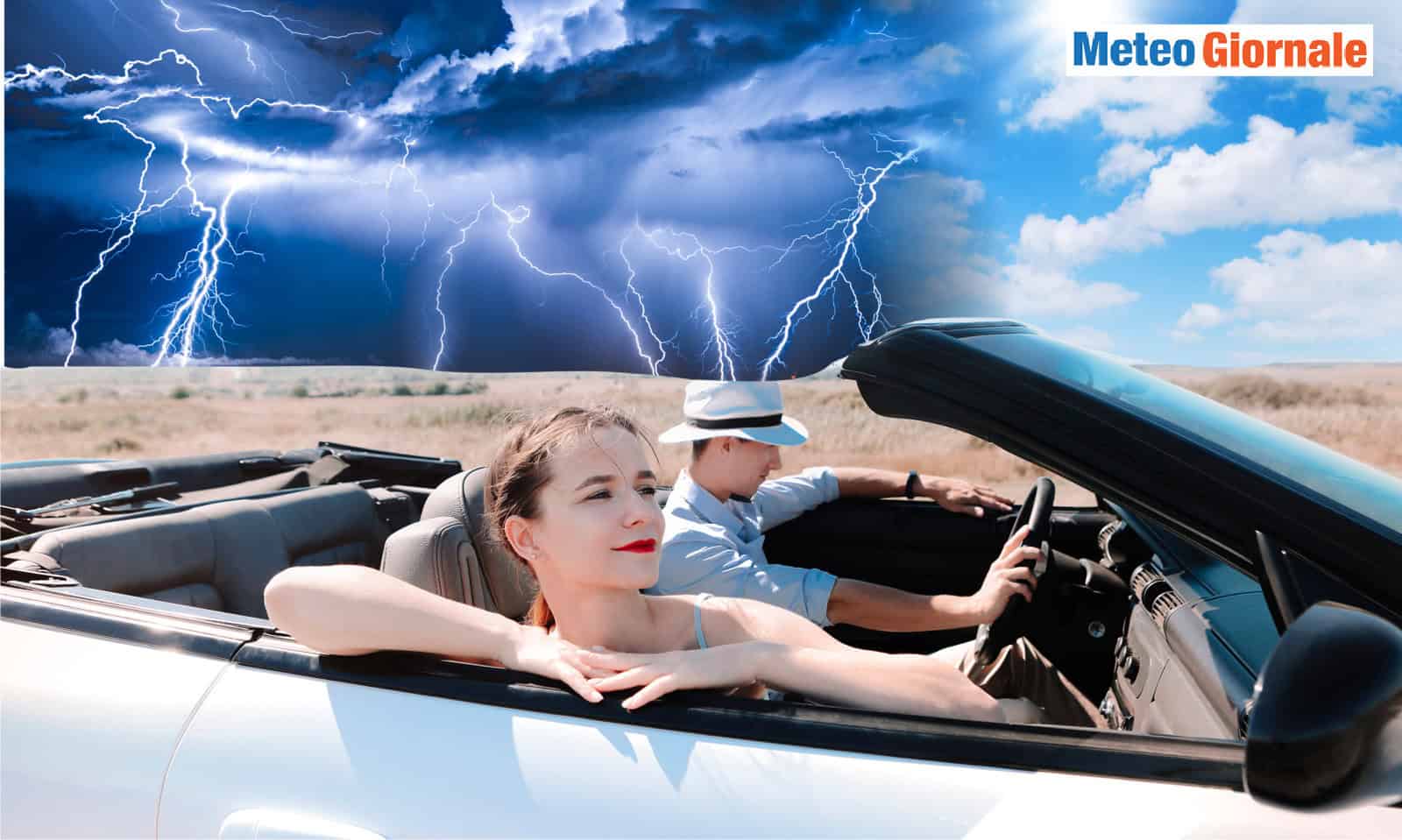 Meteo di Oggi. Improvvisi forti temporali. Alito rovente da Algeria