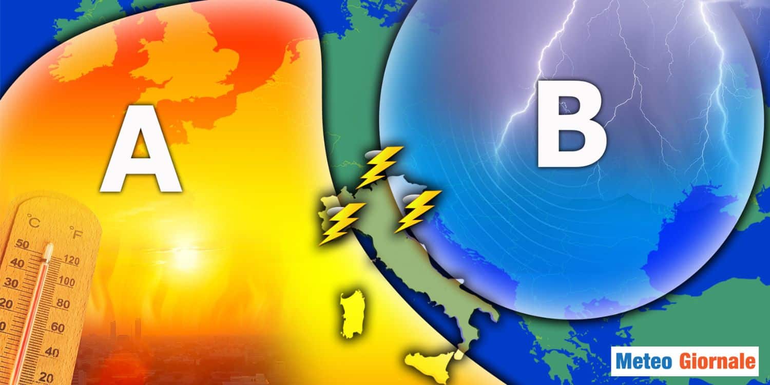 Stiamo per essere investiti dal caldo che fa sudare. Avviso che ci saranno anche temporali