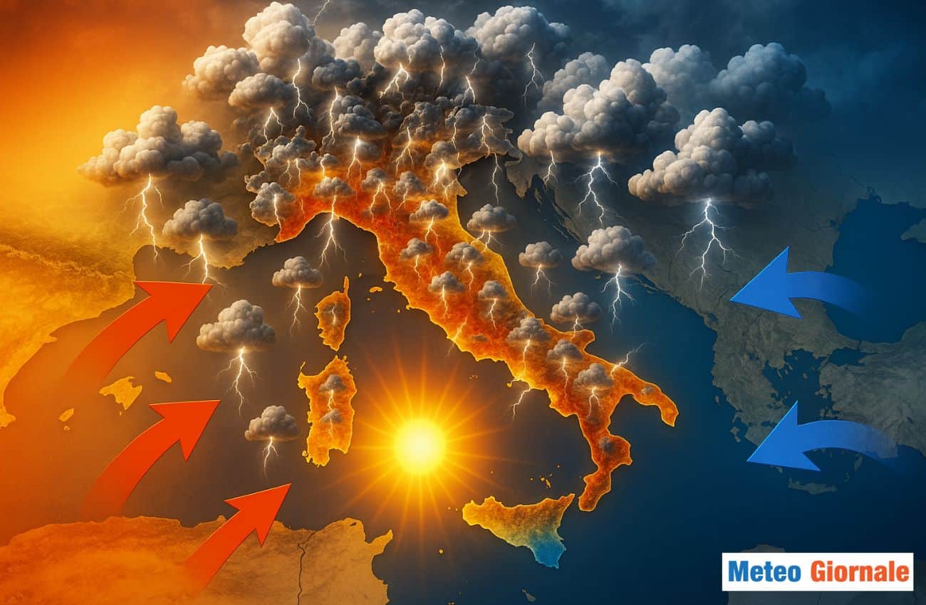 Meteo: l’anticiclone crolla, la grande fuga dal caldo