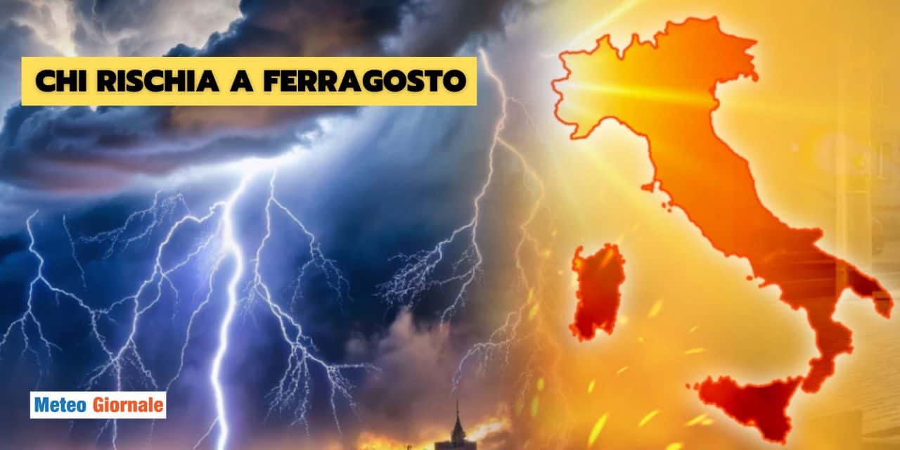 Meteo: Ferragosto, 8 regioni a rischio maltempo