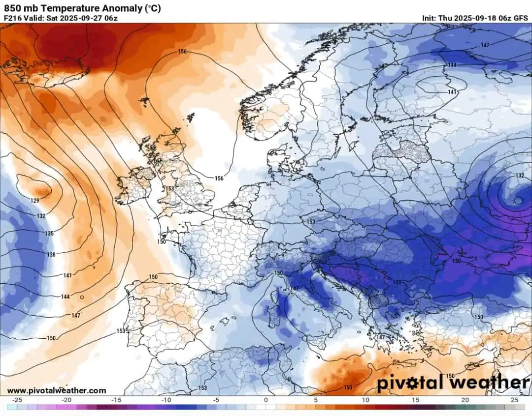 Calo temperature fine settembre