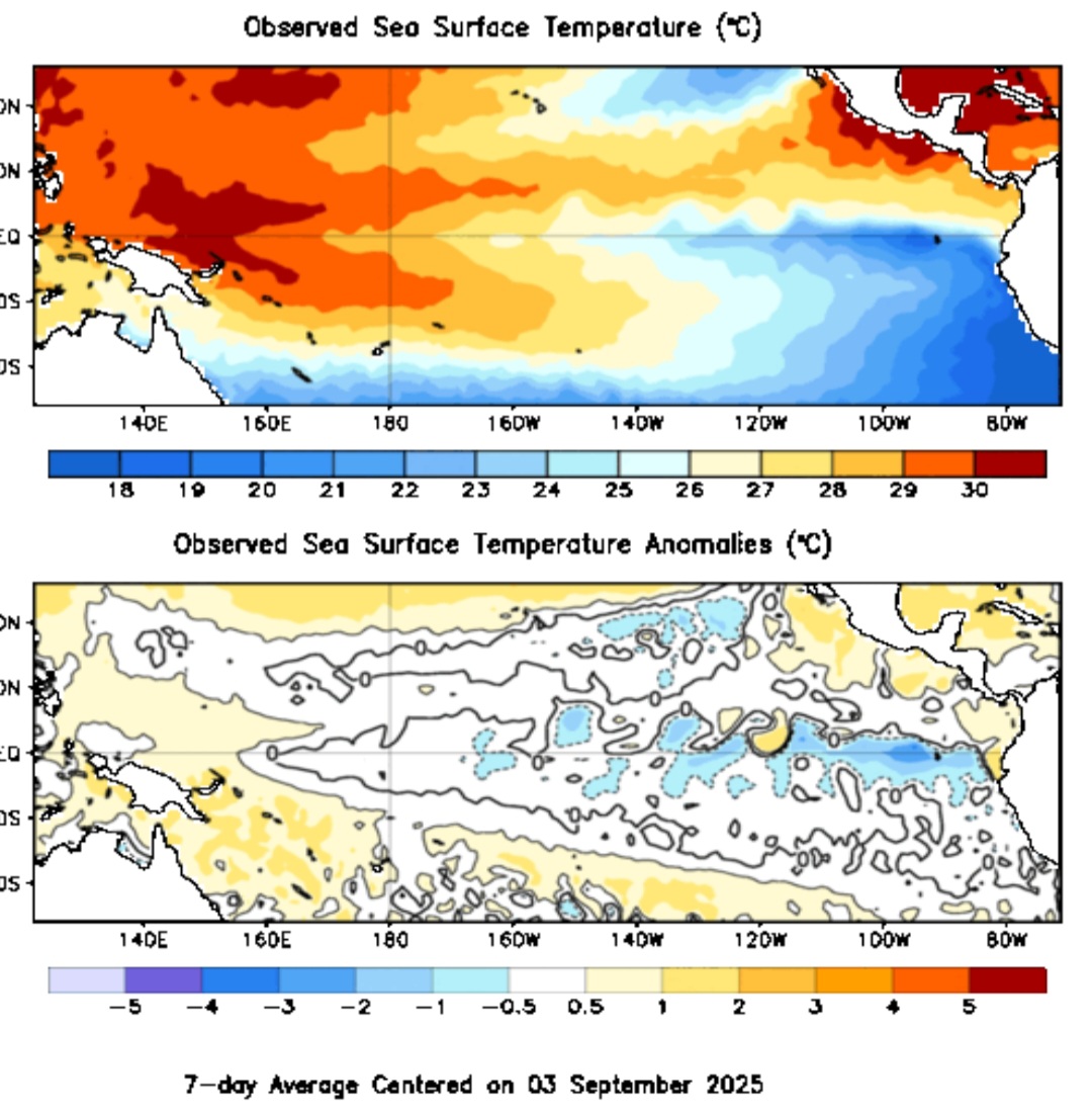 La Niña settembre 2025