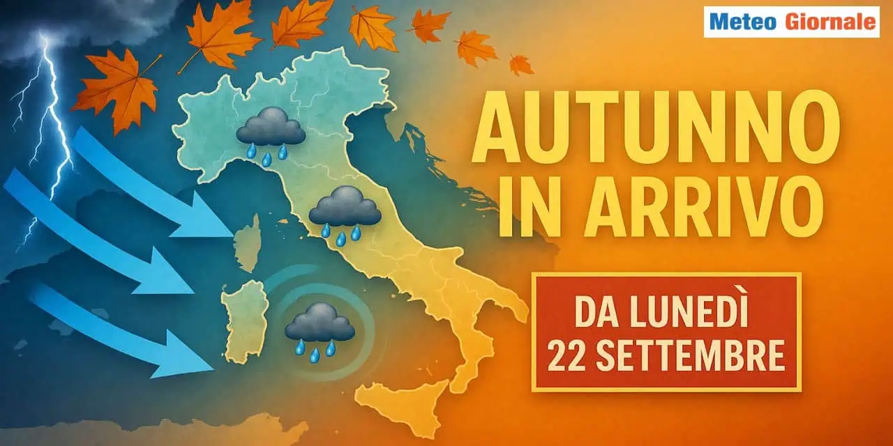Svolta stagionale da inizio settimana