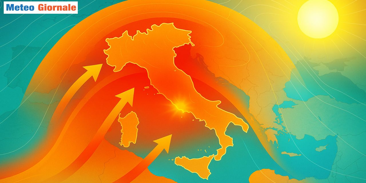 L'anticiclone avvolgerà l'Italia sino al weekend