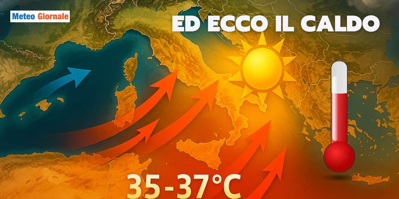 Meteo: prossima settimana fino a 37°C, ecco dove