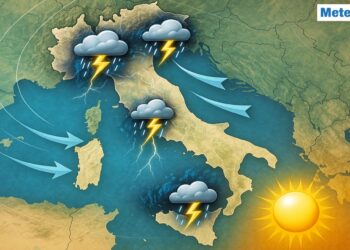 Piogge e temporali, poi inizia da mercoledì un periodo più soleggiato