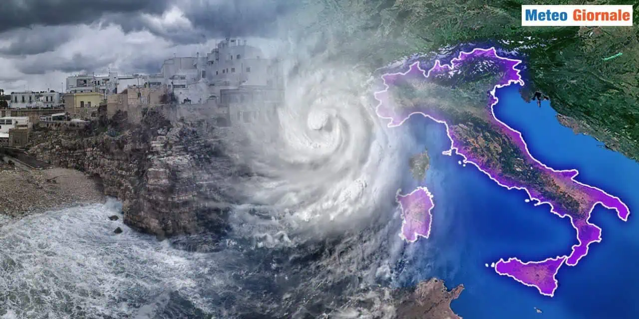 Circolazione ciclonica sull'Italia