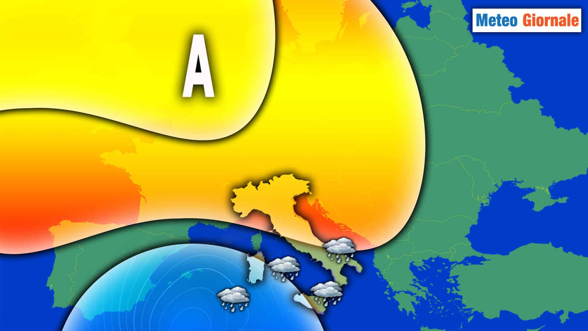 Meteo: Pressione in calo, arrivano piogge e venti forti