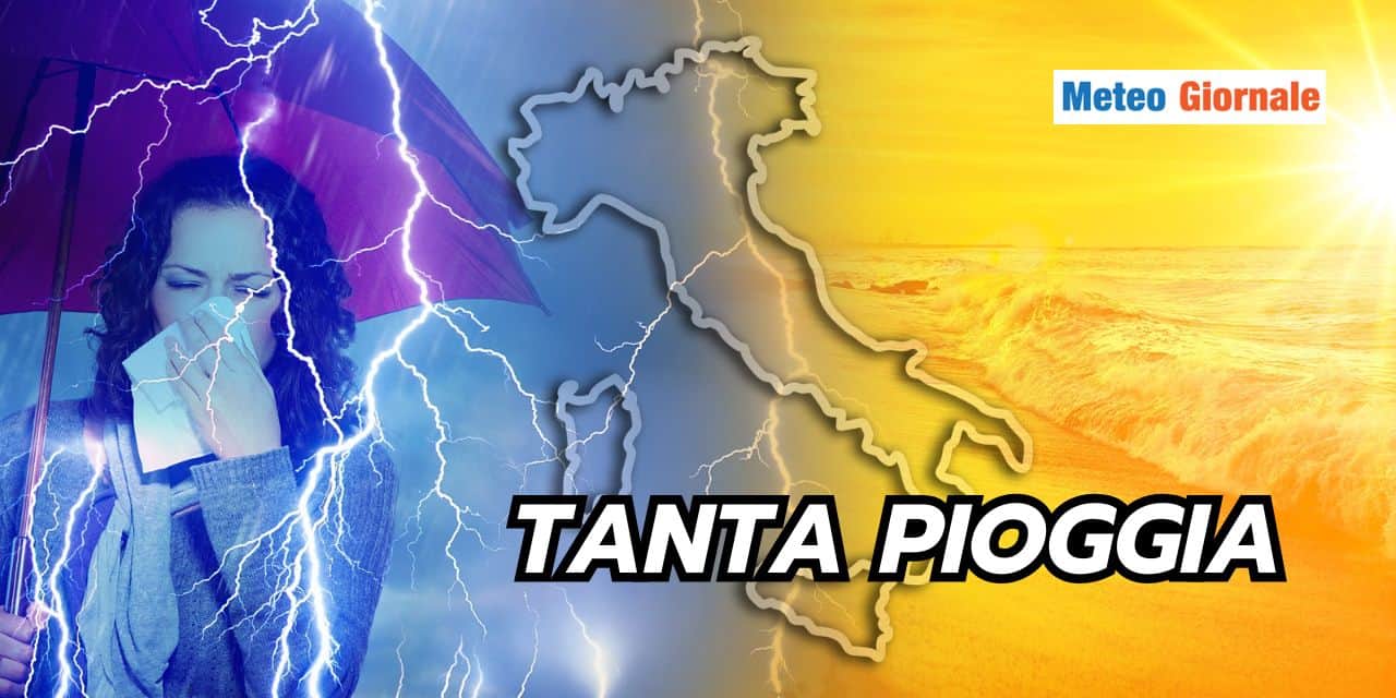 Cambia la tendenza meteo: in arrivo TANTA PIOGGIA, ma solo su alcune Regioni