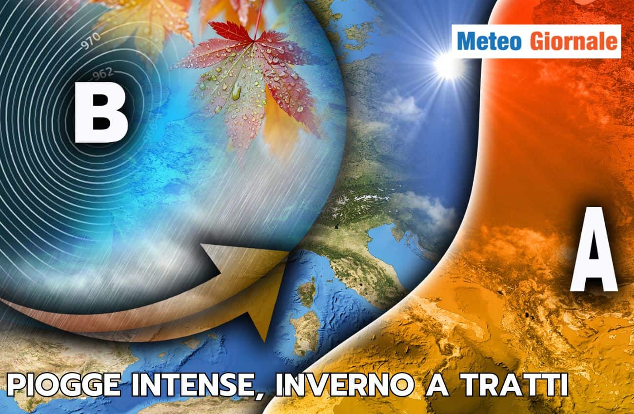 Meteo Novembre: torna la pioggia con forza, ma l’inverno si farà sentire a tratti