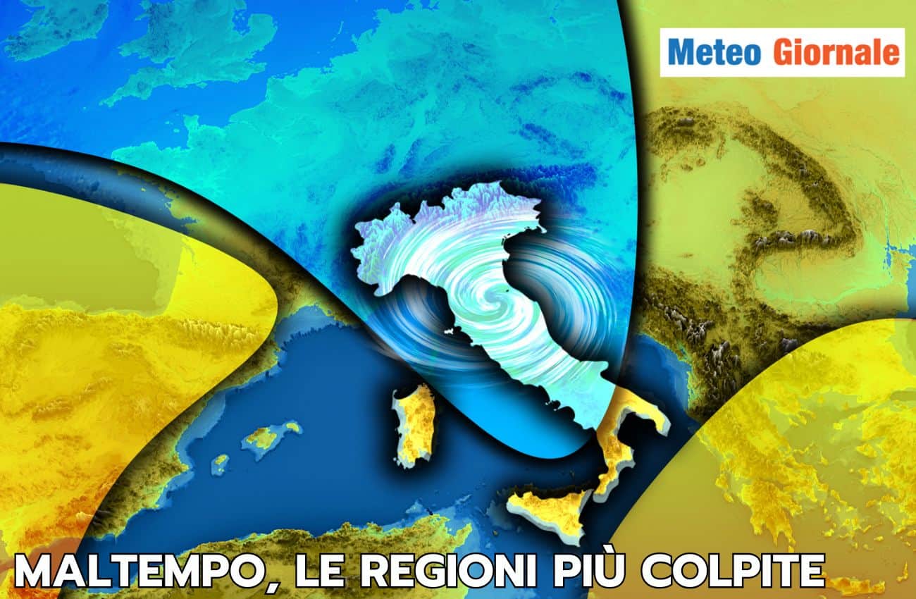 Ponte dei morti in compagnia del maltempo, ecco le regioni più colpite
