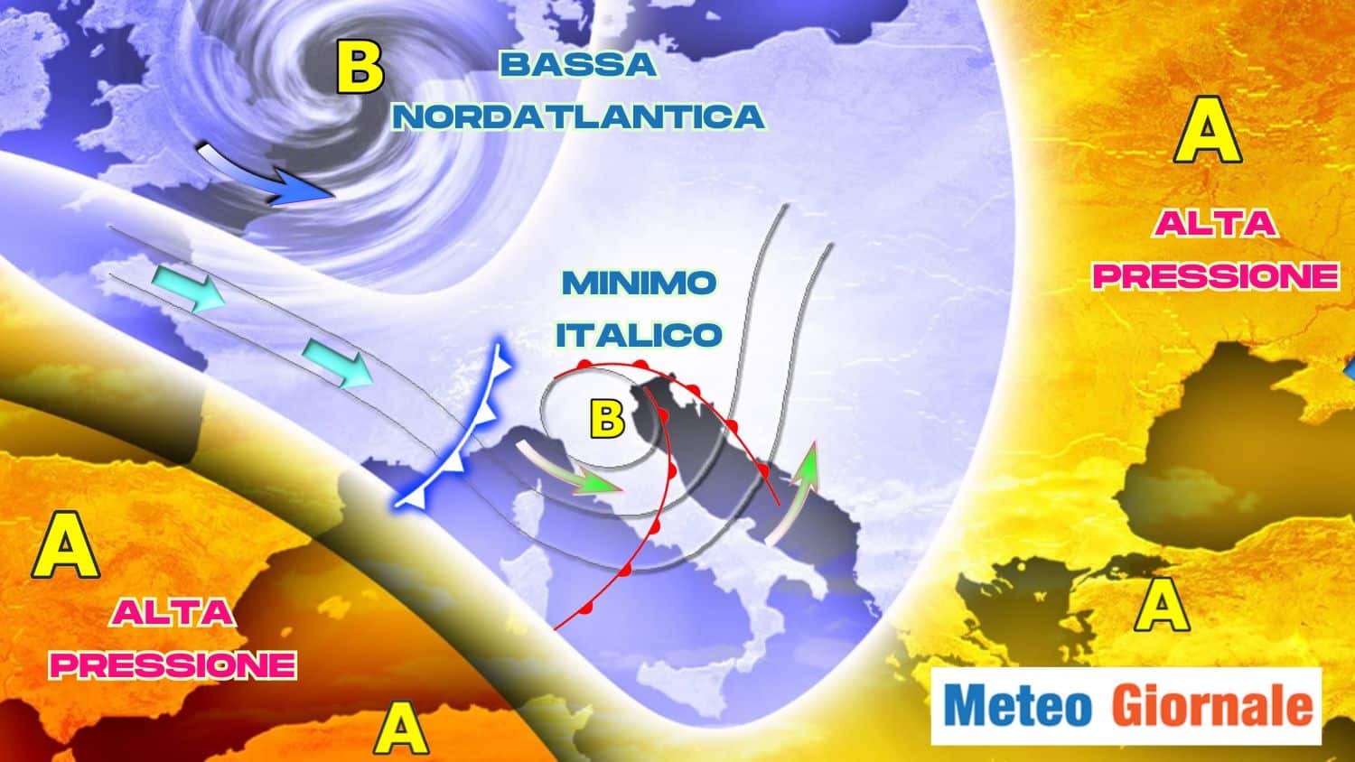 Nuove piogge dal 2 al 4 Novembre: mappa con le aree più interessate