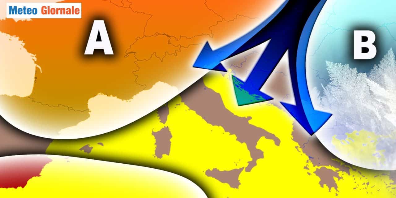 Meteo: cambia il tempo in settimana, arriva più freddo