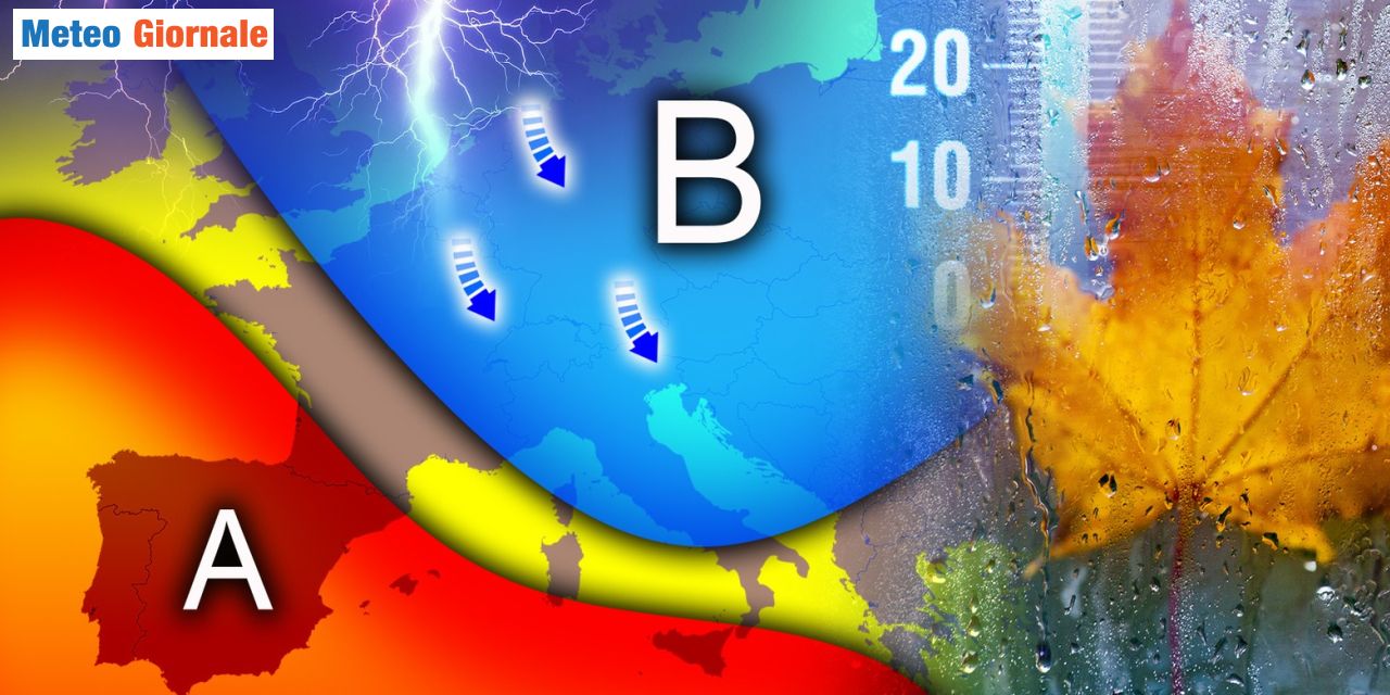 Altalena del tempo in quest'ultima decade di ottobre