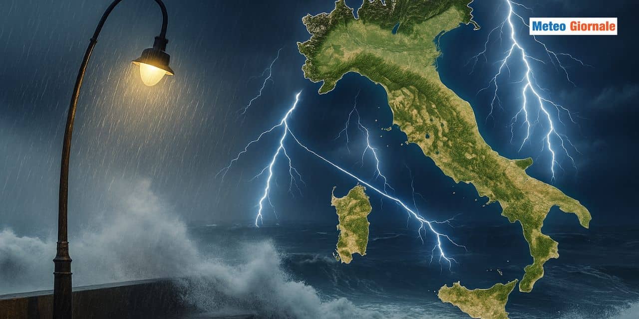 Meteo: vortice di MALTEMPO ad inizio settimana, solo su queste regioni