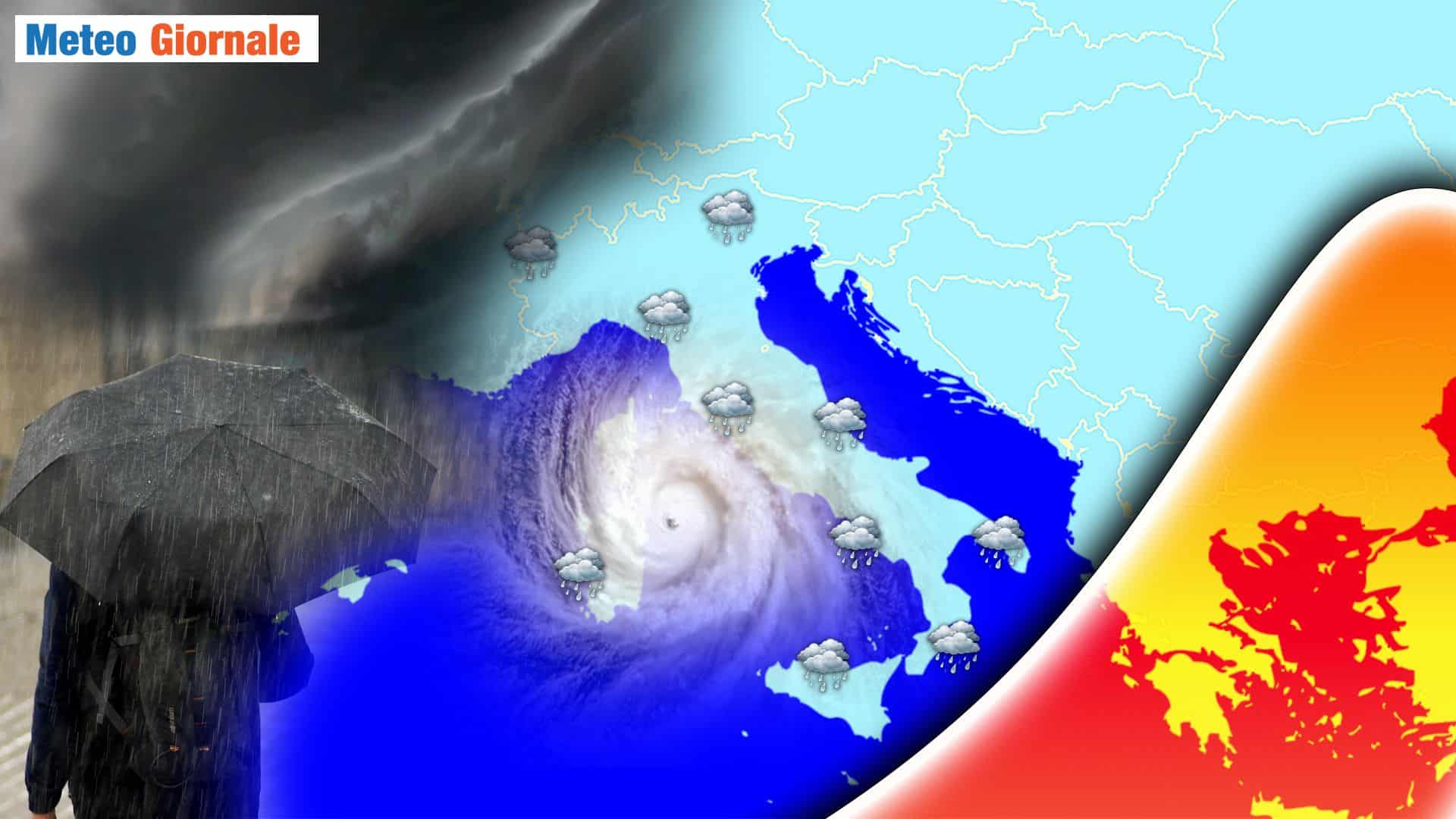 Maltempo in arrivo: la DANA iberica colpirà le Isole Maggiori e il Sud Italia