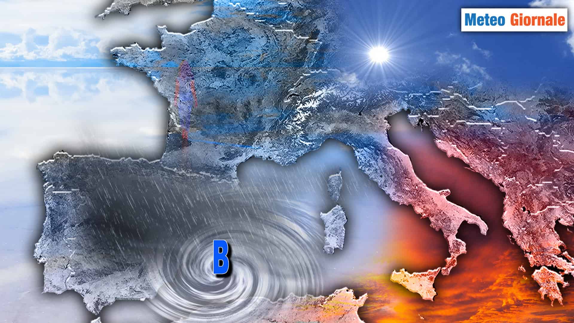 Meteo: addio Sole, la Pioggia torna a bussare alle porte d’Italia